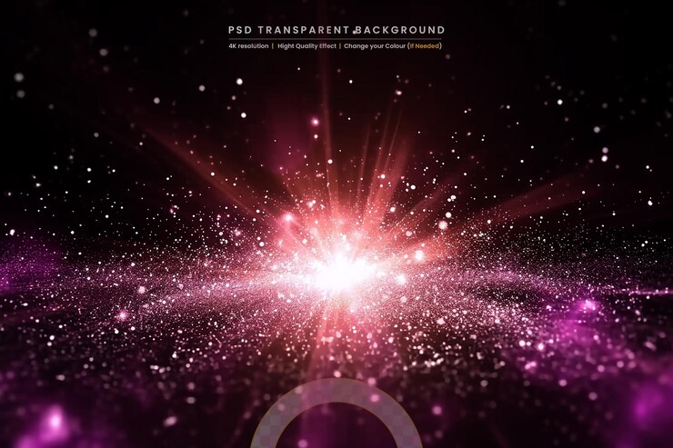 PSD espacio abstracto sobre un fondo transparente