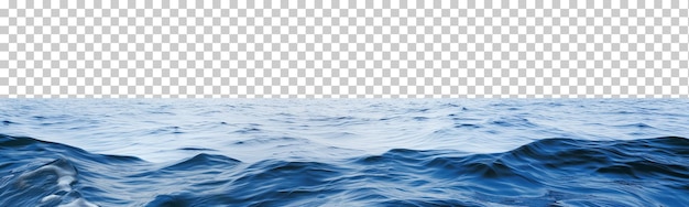 Espacio de copia horizontal de la superficie del agua aislado en un fondo transparente png psd