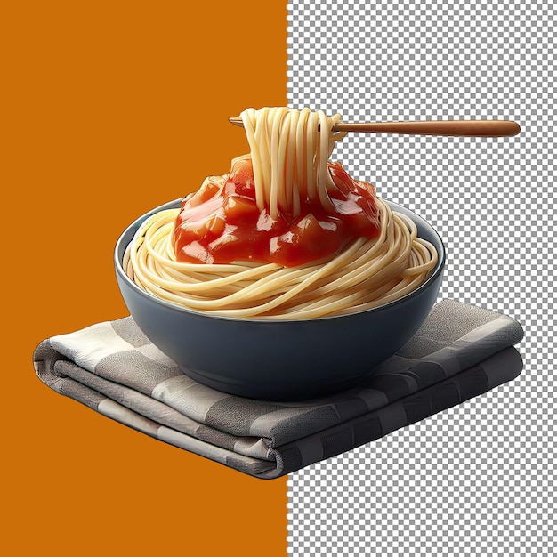 PSD espaguete bolognese italiano com molho de carne png