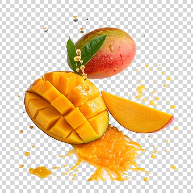 Espalheada de manga premium em fundo isolado