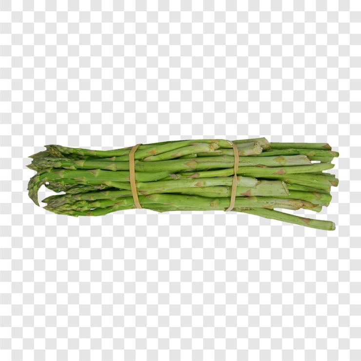 PSD espárragos vegetales transparentes