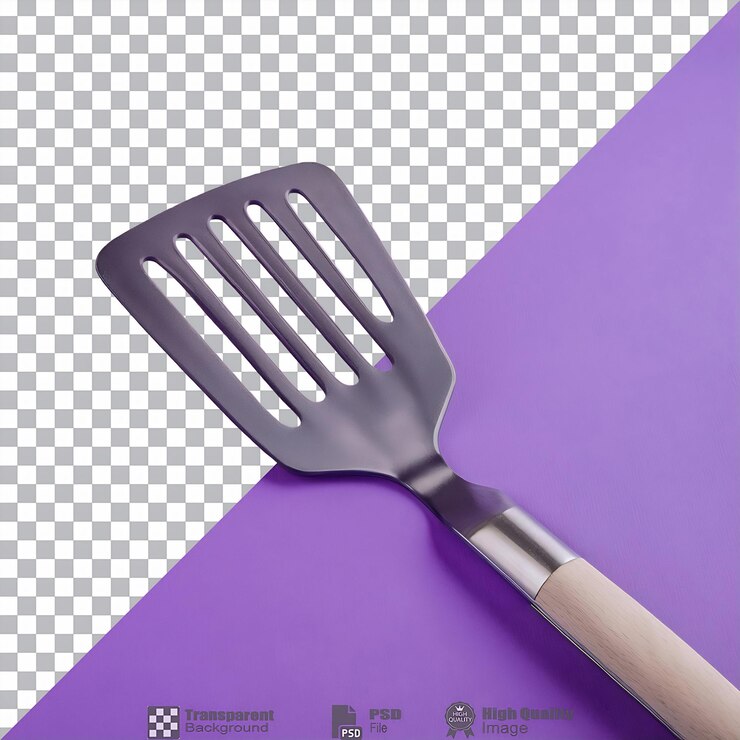 PSD espátula púrpura aislada