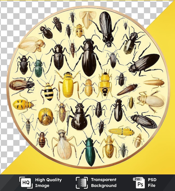 PSD espécimes de insetos de entomologista forense de alta qualidade, psd transparente e fotográfico realista