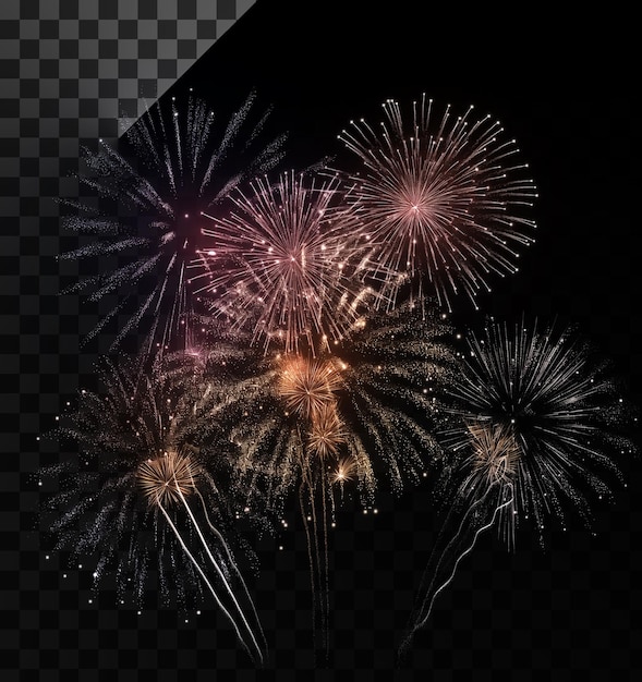 Espectacular exhibición de fuegos artificiales