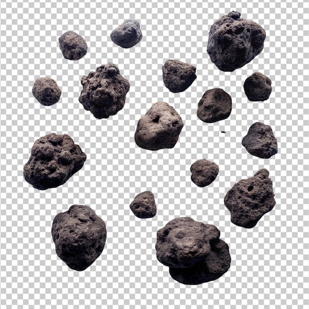 Espectáculo de lluvia de meteoritos caída de roca de un enjambre de asteroides y muchos meteoritos voladores