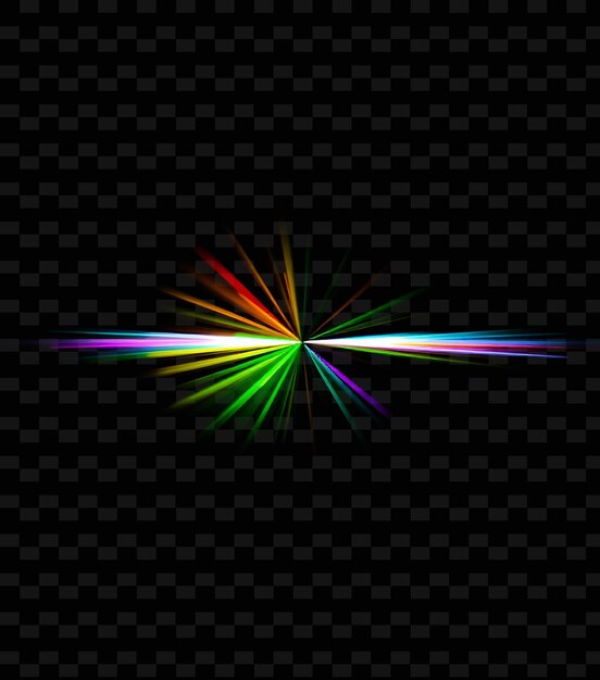 El espectro prismático refracta vibrantemente mezclando todos los colores de la textura de luz inspirada en el neón Y2KR
