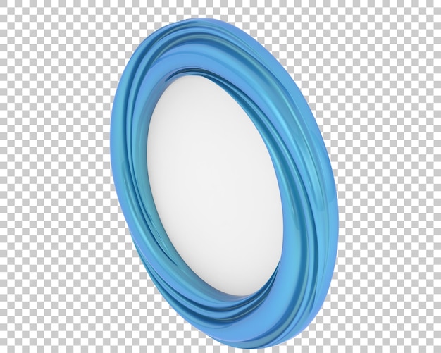 Espejo aislado sobre fondo transparente ilustración de renderizado 3d
