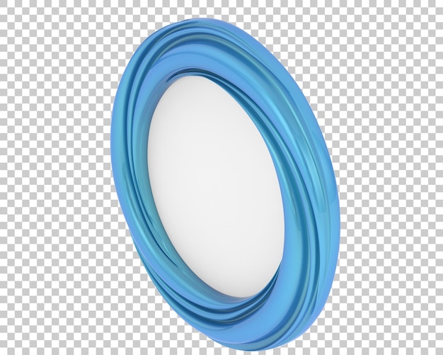 PSD espejo aislado sobre fondo transparente ilustración de renderizado 3d