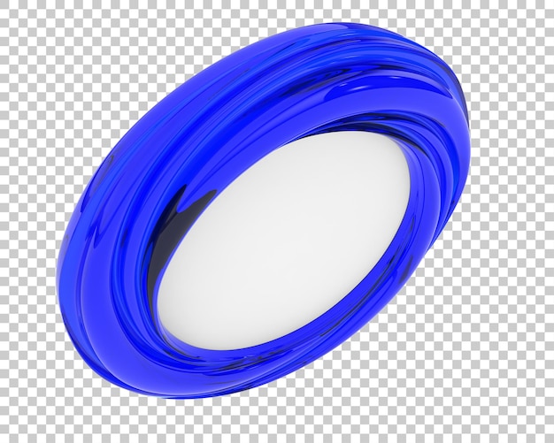 Espejo aislado sobre fondo transparente ilustración de renderizado 3d