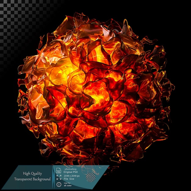Esplosione della sfera di fuoco