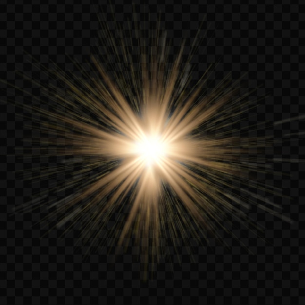 esplosione di luce incandescente