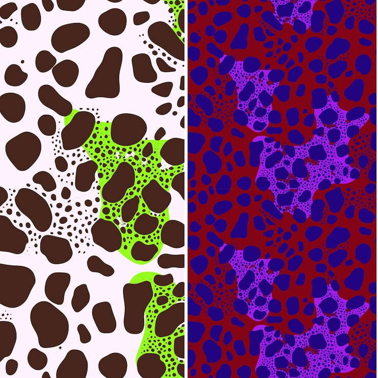PSD esponja de mar con silueta irregular texturizada diseños vectoriales de patrones de naturaleza gráficos mínimos