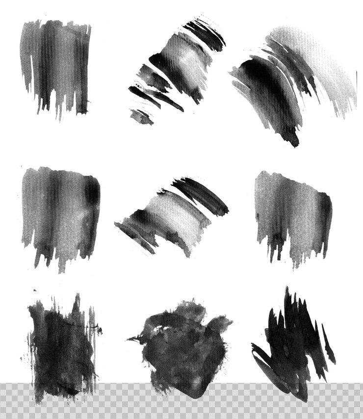 Esponja redonda Pincel de artista fino Mix de fundo curto High Detail Abstract Vector Background Mix Set
