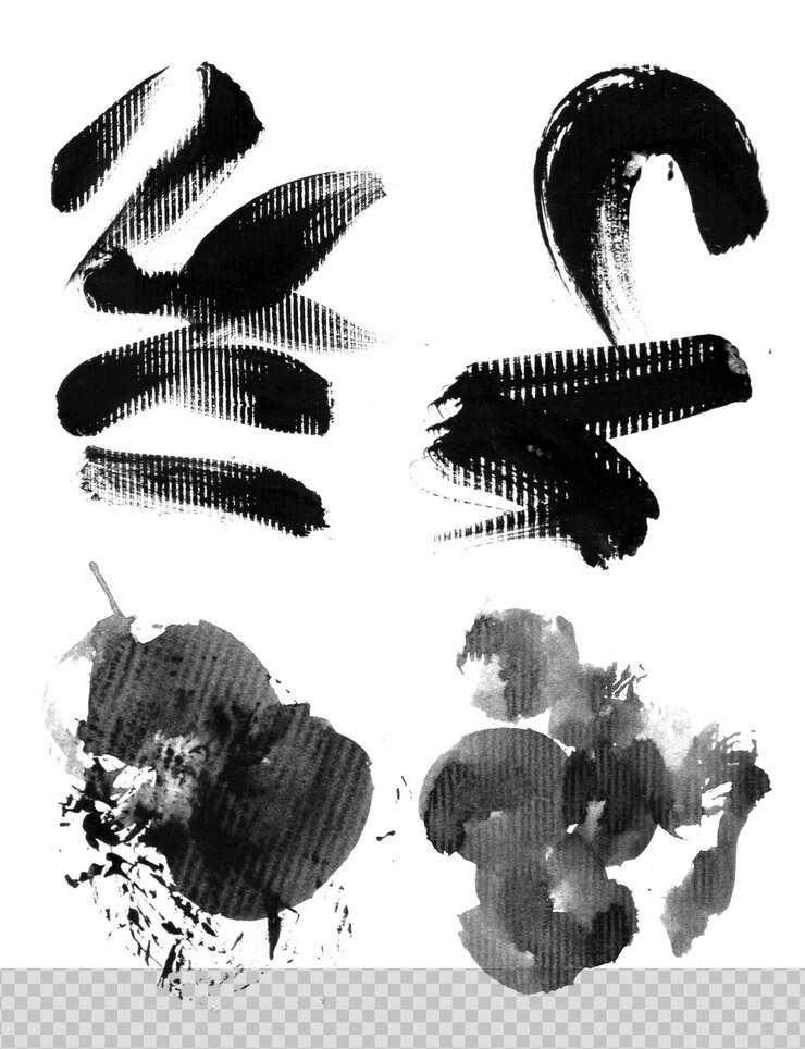Esponja redonda Pincel de artista fino Mix de fundo curto High Detail Abstract Vector Background Mix Set