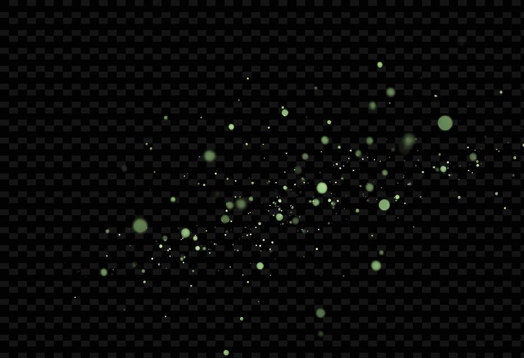 PSD las esporas luminiscentes brillantes las partículas bioluminiscentes que se desplazan y se dispersan y2k textureta de luz inspirada en neón