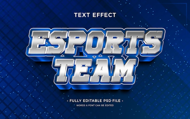 PSD esport-texteffekt