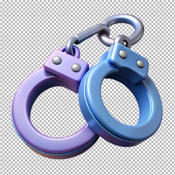 PSD las esposas aisladas en fondo png
