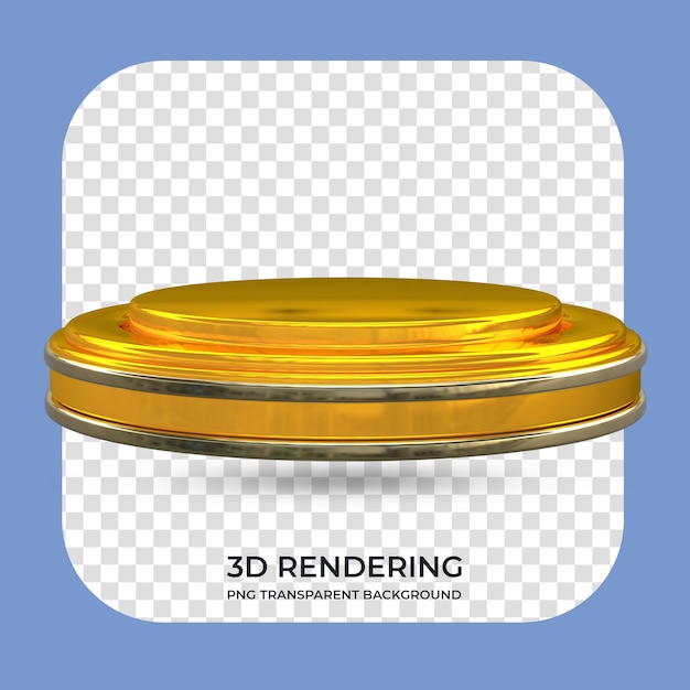 Esposizione del prodotto Podio rendering 3d sfondo trasparente