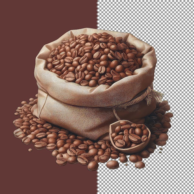 PSD espresso bean elegance png