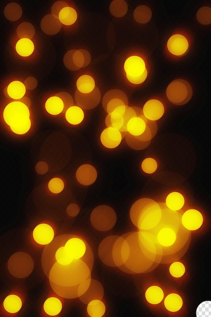 PSD espumosa magia de oro amarillo partículas de polvo efecto bokeh