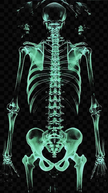 El esqueleto de un esqueleto con el número de huesos en él