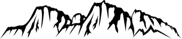 esquema de la cordillera de la montaña