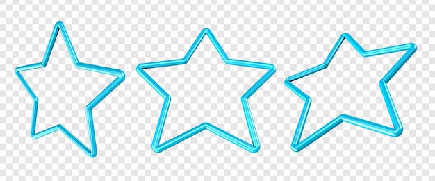 Esquema de estrellas 3D para composición