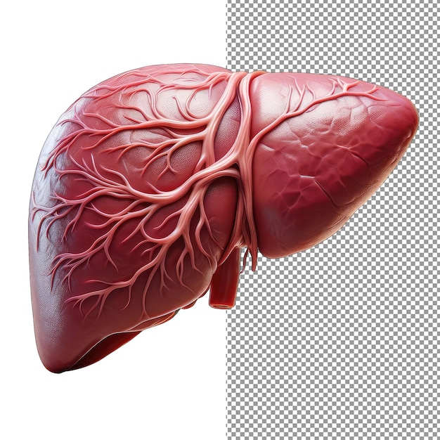 PSD essence d’organe 3d isolée de vitalité sculptée sous forme png