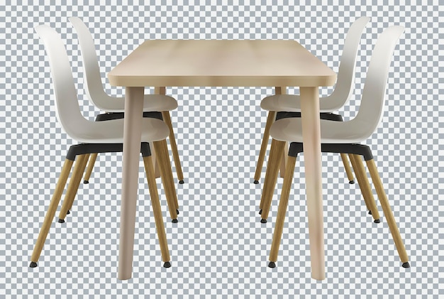 Esstisch aus grauem Holz. Möbel