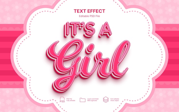 C'est un effet de texte de fille.