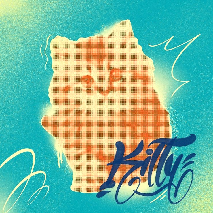 PSD c'est une jolie pose de chaton.