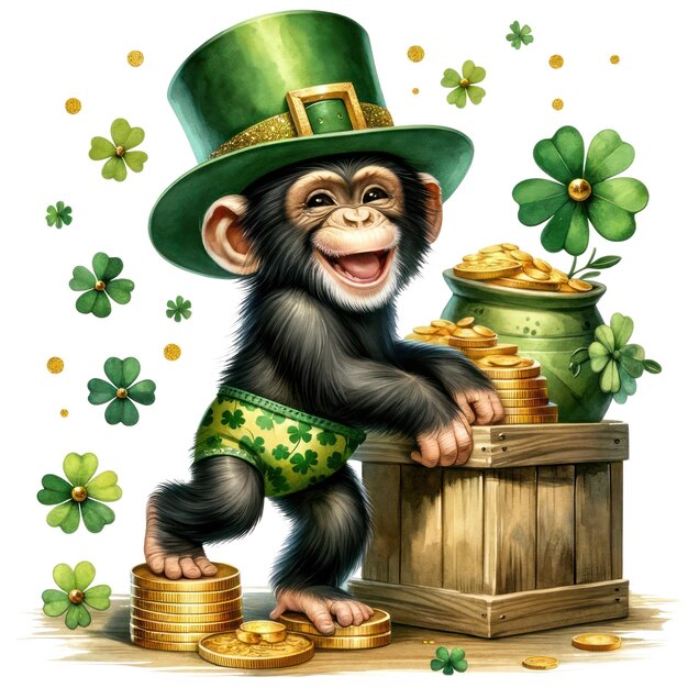 C'est le jour de la Saint-Patrick. Il s'agit d'une illustration.