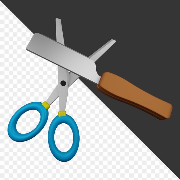 se está usando un martillo para cortar una pieza de madera