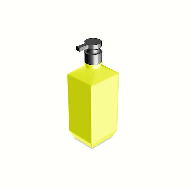 establecer maqueta de botella de jabón mate