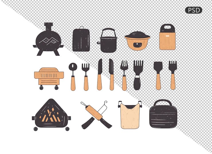 PSD estación de barbacoa de carbón