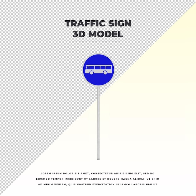 Cidade estacionamento para ônibus 3d