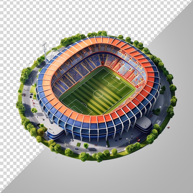 PSD estádio isométrico 3d png