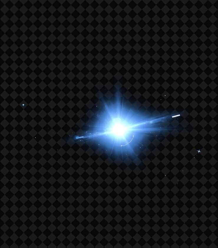 PSD un estallido de estrellas con una estrella en él