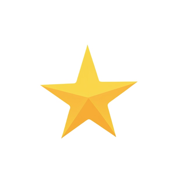 Estampa de estrela bonita isolada em fundo transparente