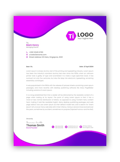 Estampa de papel de carta de salón de belleza de spa y diseño de plantilla de papel de letra de proyecto