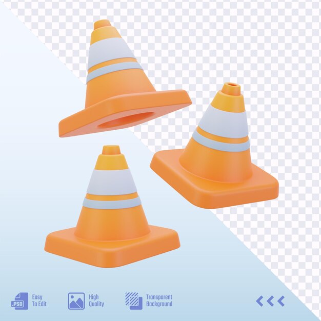 Estancia del cono de construcción de carreteras