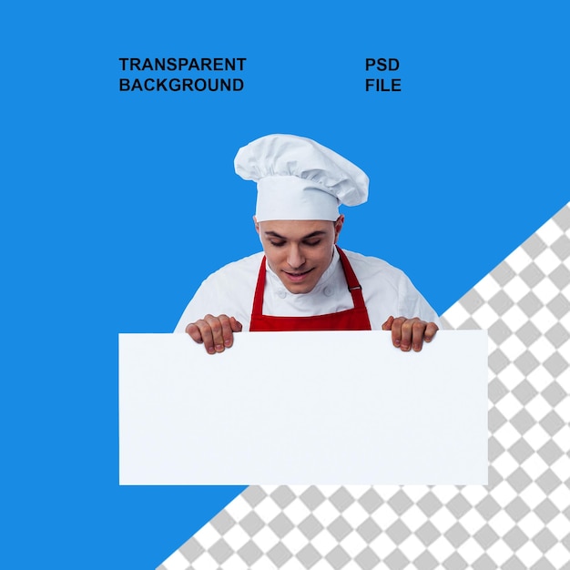Estandarte publicitario con fondo aislado transparente