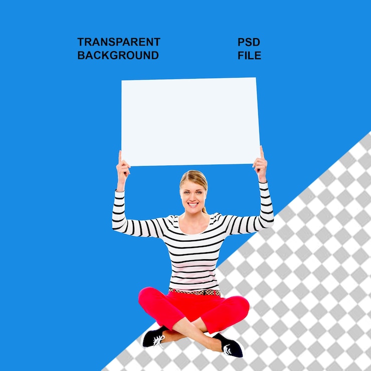 PSD estandarte publicitario con fondo aislado transparente