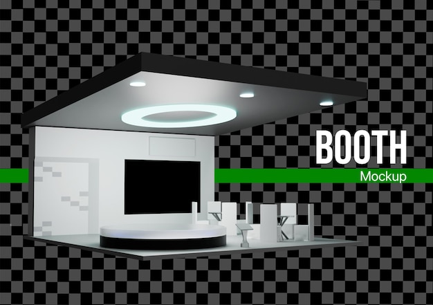 Estande 3D para exposição automotiva
