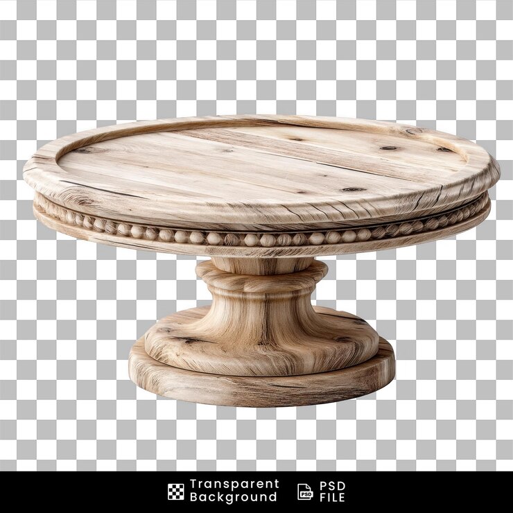 PSD estante de pastel de madera rústico