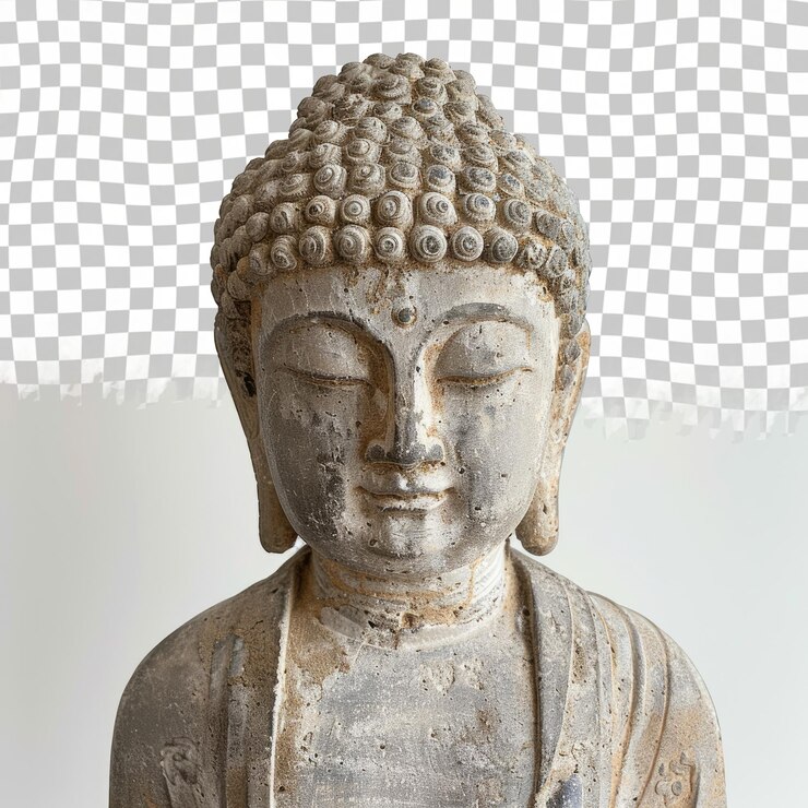 PSD una estatua de buda con la palabra buda en ella