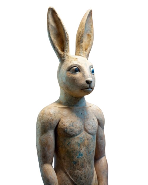 PSD estátua de coelho humano 3