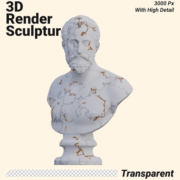 La estatua de Ottavio Farnese 3D hace que el aislado sea perfecto para su diseño
