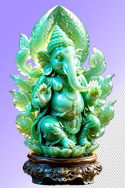 PSD estatua psd de un ganesha aislado en un fondo transparente