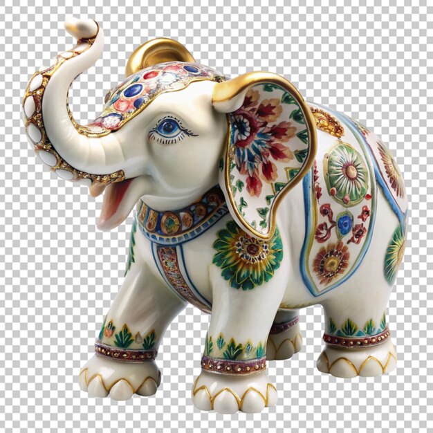 PSD estatueta de elefante de porcelana
